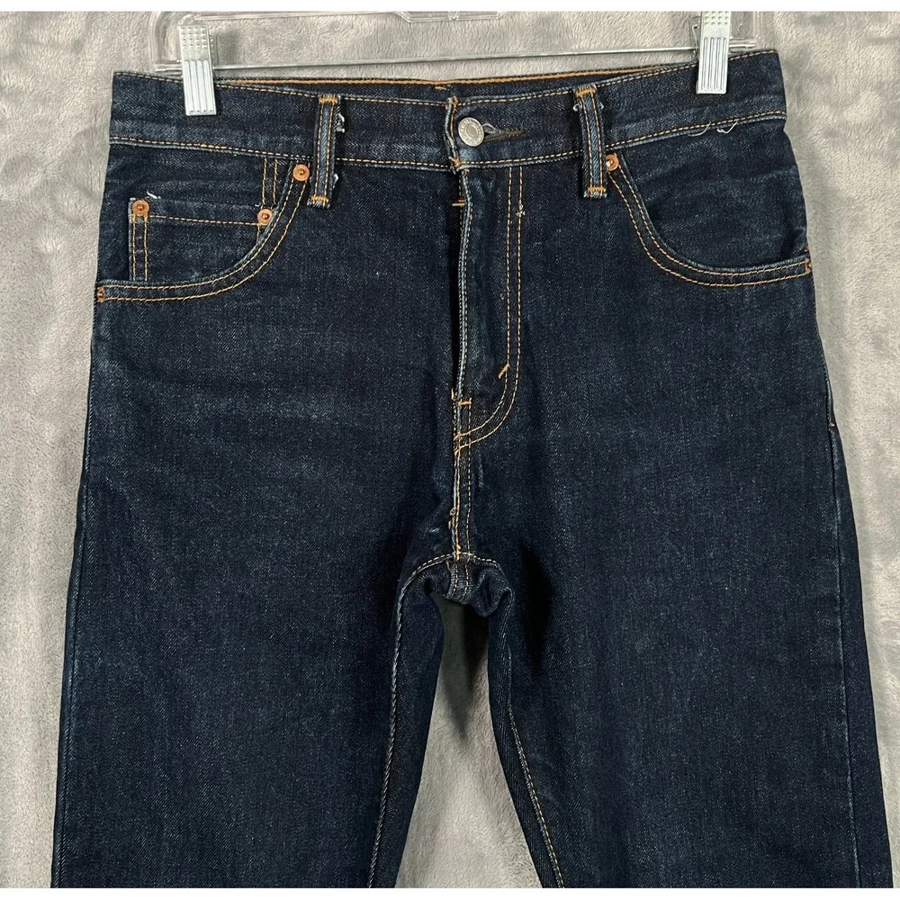 Levis 517 Jeans Mens 29x32 Slim Bootcut Dark Blue Western Cowboy Denim Rodeo